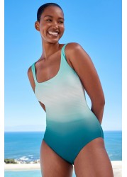 Scoop Neck Tummy Control Swimsuit