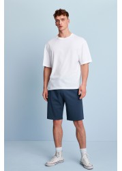 Zip Pocket Jersey Shorts Straight Fit