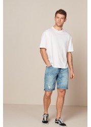 Denim Shorts Straight Fit