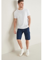 Premium Laundered Cargo Shorts Longer Length