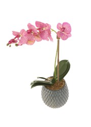 Artificial Orchid Plant (60 cm, Light Purple)