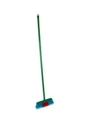 Timmy - 12-Piece Broom With Metal Stick Green/Blue/Red 45Centimeter