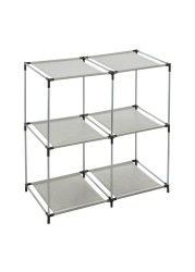 5five Metal 4 Compartment Storage Shelf (68.50 x 34.50 x 70 cm)