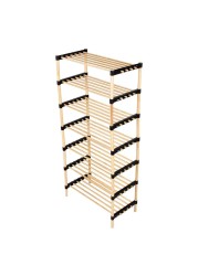 Seowood Bamboo Multi Purpose 7-Tier Modular Shelf (28 x 56 x 114 cm)