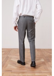 Machine Washable Plain Front Trousers Slim Fit