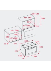 Teka Built-In Gas Oven, HSF 924 G (88 L, 2098 W)