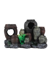 Foshan Artificial Ancient Jars Aquarium Decoration