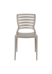 كرسي بذراعين ومسند ظهر بألواح أفقية من البولي بروبيلين والألياف الزجاجية صوفيا سوما ترامونتينا (43.5 × 82.5 × 51.5 سم)