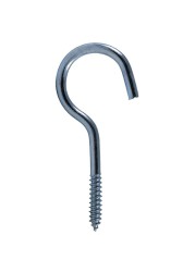 Suki Plain Zinc-Plated Cup Hooks (60 x 3.3 mm, Pack of 5)