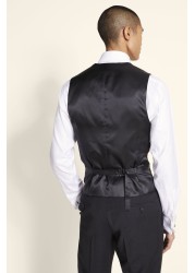 Moss Tailored Fit Charcoal Waistcoat