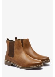 Waxy Finish Chelsea Boots