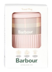 Barbour® Pink Tartan Travel Mug