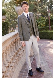 Herringbone Check Wool Blend Blazer