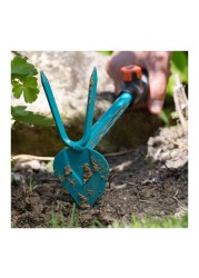 Combisystem Heart-Shape Hand Hoe (6 cm, Turquoise/Black)