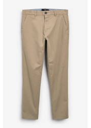 Stretch Chino Trousers Straight Fit