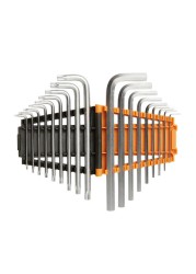 طقم مفاتيح سداسية من فولاذ كروم الفاناديوم ماجنوسون، HX17 (18 قطعة)