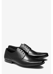 Leather Panel Lace-Up Shoes Regular Fit