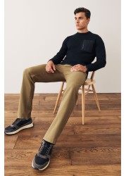 Stretch Chino Trousers Straight Fit