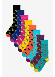 8 Pack Pattern Socks