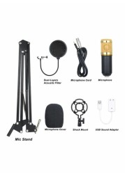 Generic Bm800 Professional Suspension Microphone Kit Black