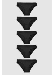 Microfibre Knickers 5 Pack Bikini