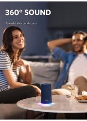 Anker - tooth Speaker Soundcore Flare Wireless With 360&deg; Sound Blue