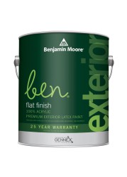 Benjamin Moore Ben Flat Tintable Exterior Latex Paint (3.7 L, Base 4)