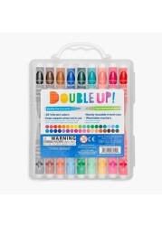Ooly Double Up 2-in-1 Mini Marker Travel Set - Set of 36