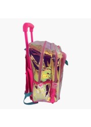 JoJo Siwa Print Trolley Backpack with Zip Closure -18 inches