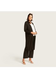 Love Mum Maternity Longline Cardigan with Pockets