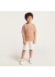 Eligo Textured T-shirt and Shorts Set