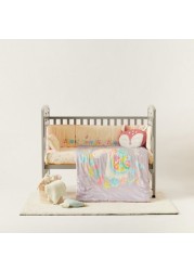 Fancy Fluff Unicorn Print 4-Piece Organic Bedding Set