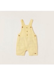 Giggles Striped T-shirt and Dungaree Set