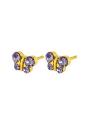 Caflon Fashion Sense Gold Plated Butterfly Tanzanite Earring| 1Pc