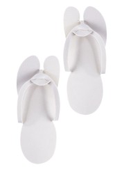 Diva Disposable Slippers Flipflop Expanded | Cream White | 10/Pack