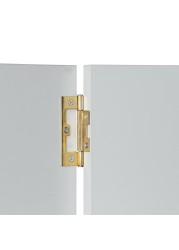 Suki Brass Plated Steel Louvre Door Hinge (7.5 cm)