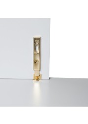 Suki Brass Plated Steel Straight Furniture Bolt Pack (7 cm, 2 Pc.)