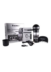 Energy Cosmetics Hair Thickening System With Electronic Applicator | Black