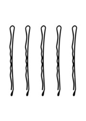 HAIR GRIP 1BALL WAVED BLACK N.5 400 G / ARTICLE -106/1