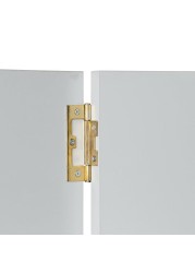 Suki Brass Plated Steel Louvre Door Hinge (6.5 cm)