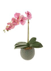 Artificial Orchid Plant (60 cm, Light Purple)