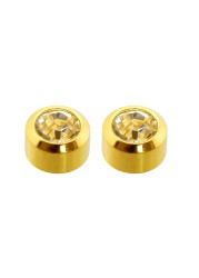 Caflon Singles Birthstone April Gold Plated Large Earring| 1Pc