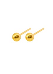 Caflon Fashion Sense Gold Plated Ball Earring| 4Mm