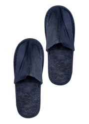 Diva Disposable Slippers Non-Woven Closed | Black | 10 Pcs/Pack