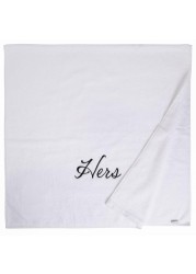 Truebell Her's' Bath Towel (70 x 140 cm,  White)