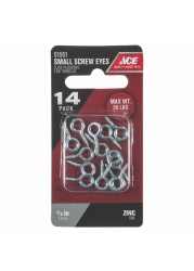 Ace Steel Eye Screws (1.6 cm, 14 Pc.)