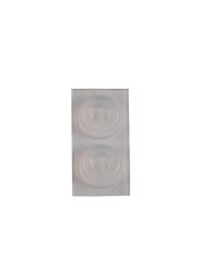 Hettich Plastic Transparent Universal Buffer (22 x 10 mm, 4 Pieces)