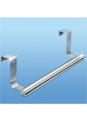 Wenko Stainless Steel Overdoor Twin Towel Rail (23.5 x 11 x 9 cm)
