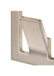 Hettich Die-Cast Stainless Steel Coat Hook (6 x 7 x 2 cm)