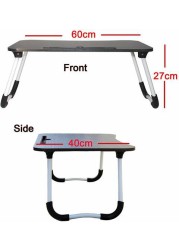 Toshionics Multi-Purpose Foldable Laptop Table With Tablet Slot &amp; Cup Holder